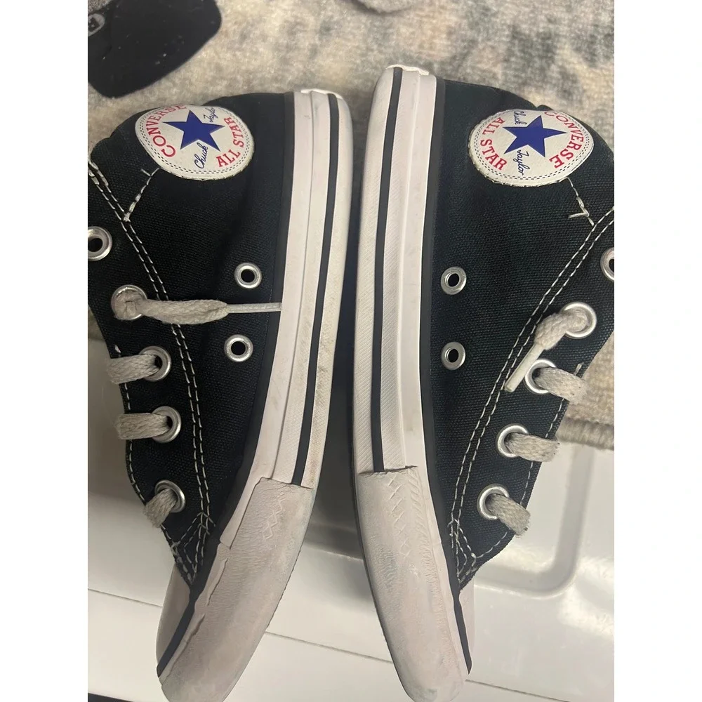 Converse Chuck Taylor All Star Youth 1 Black High Top Sneakers A01720F